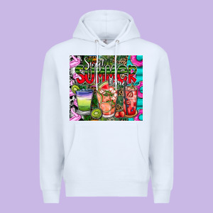 Summer Time Premium Hoodie Designed By Cowhidedigitalart