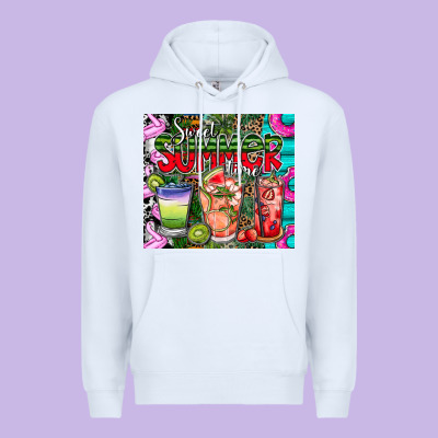 Summer Time Premium Hoodie Designed By Cowhidedigitalart