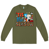 Army Green tis the season  soccer  frappe coffee Long Sleeve Tee - FaDigitalArtStudio