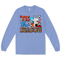 Colony Blue tis the season  soccer  frappe coffee Long Sleeve Tee - FaDigitalArtStudio
