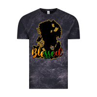 Cloud Black Blessed black history Vintage Tee - HowdyJamesFarm