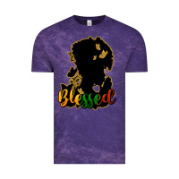 Cloud Purple Blessed black history Vintage Tee - HowdyJamesFarm