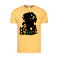 Vintage Mustard Blessed black history Vintage Tee - HowdyJamesFarm
