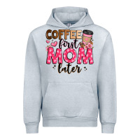 Heather Grey coffee first mom later Urban Hoodie - JahusDesignShop
