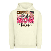 Pigment Pistachio coffee first mom later Urban Hoodie - JahusDesignShop