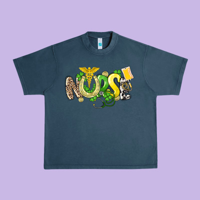 Nurse St. Patrick's Day Urban Heavy Tee Designed By Howdyjamesfarm