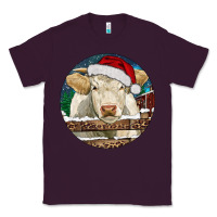Plum Charolais Cow Christmas Classic Tee - RanaPortraitStore