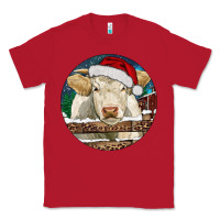 Red Charolais Cow Christmas Classic Tee - RanaPortraitStore