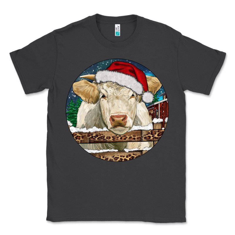 Charolais Cow Christmas Classic Tee by RanaPortraitStore | Teevron