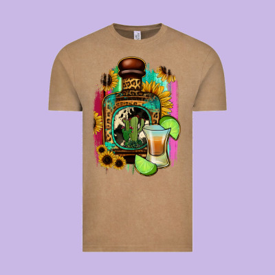 Tequila And Lime Vintage Tee Designed By Jasminsmagicworld