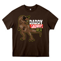 Chocolate Brown DADDY SAURUS REX Heavy Core Tee - Bettercallsaul
