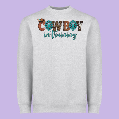 Cowboy In Training Heavyweight Sweatshirt Designed By Artiststas