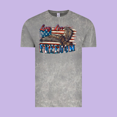 Long Live Freedom 4th Of July Vintage Tee Designed By Cowgirlartshop