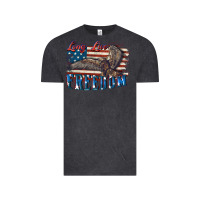 Vintage Black Long live freedom 4th of july Vintage Tee - CowGirlArtShop