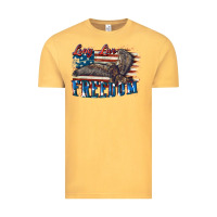 Vintage Mustard Long live freedom 4th of july Vintage Tee - CowGirlArtShop