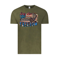 Vintage Olive Long live freedom 4th of july Vintage Tee - CowGirlArtShop