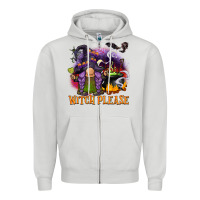 Dove Grey witch please Zipper Hoodie - BarkalooDesign