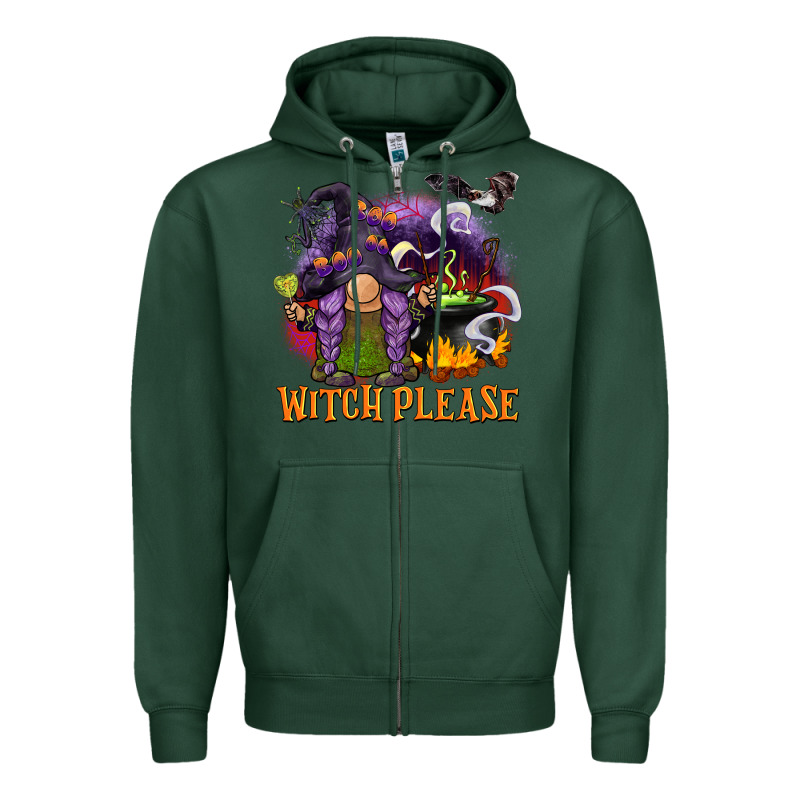 Witch Please Zipper Hoodie by BarkalooDesign | Teevron