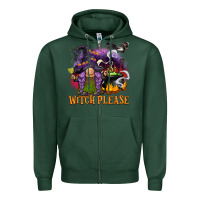 Sports Green witch please Zipper Hoodie - BarkalooDesign