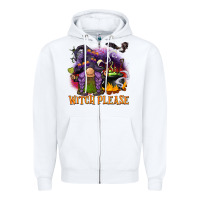 White witch please Zipper Hoodie - BarkalooDesign