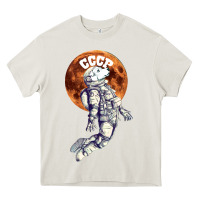 Cream Laika, space traveler Heavy Core Tee - Bettercallsaul