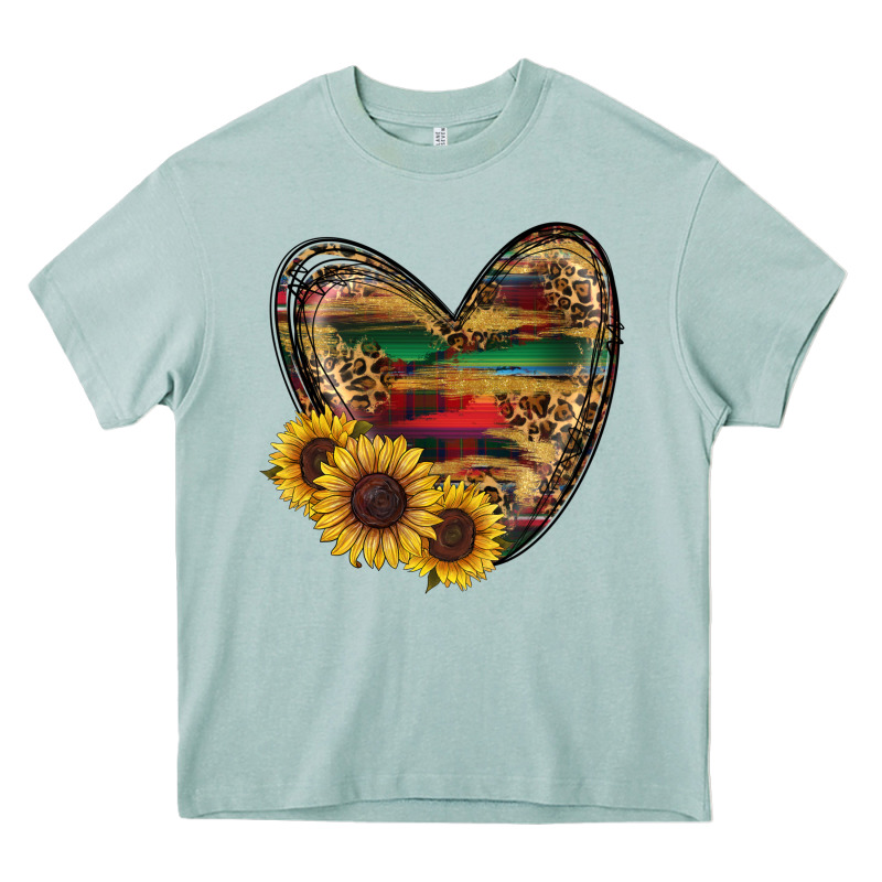 Sunflower Fall Heart Heavy Core Tee by RanaPortraitStore | Teevron