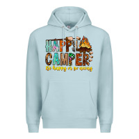 Blue Mist Happy Camper Be Happy Or Go Away Premium Hoodie - CowhideDigitalArt