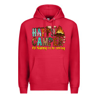 Cardinal Happy Camper Be Happy Or Go Away Premium Hoodie - CowhideDigitalArt