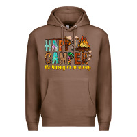 Chestnut Happy Camper Be Happy Or Go Away Premium Hoodie - CowhideDigitalArt