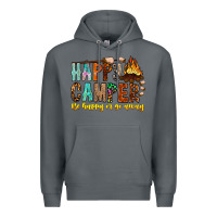 Rock Happy Camper Be Happy Or Go Away Premium Hoodie - CowhideDigitalArt