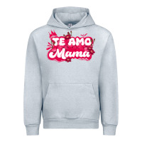 Heather Grey te amo mama Urban Hoodie - JahusDesignShop