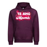Mauve Wine te amo mama Urban Hoodie - JahusDesignShop