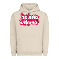 Pigment French Oak te amo mama Urban Hoodie - JahusDesignShop