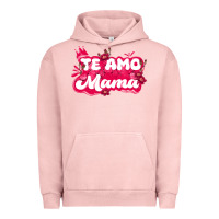 Pigment Salmon te amo mama Urban Hoodie - JahusDesignShop