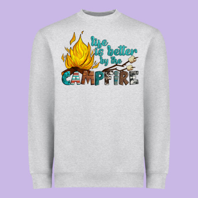 Life Is Better By The Campfire Heavyweight Sweatshirt Designed By Artiststas