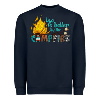 Navy life is better by the campfire Heavyweight Sweatshirt - Artiststas