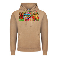 Peace Love Cinco De Mayo Vintage Hoodie | Teevron