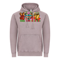 Vintage Zinc Peace love cinco de mayo Vintage Hoodie - FaDigitalArtStudio