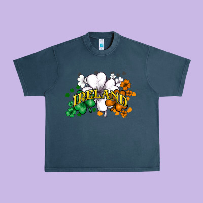 St. Patrick's Ireland Flag Urban Heavy Tee Designed By Howdyjamesfarm