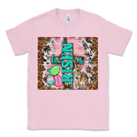 Bubblegum Pink western he is risen with rabbit Classic Tee - TumblerDesignByShophia