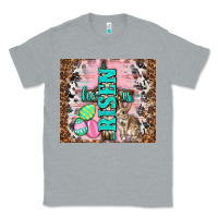 Heather Grey western he is risen with rabbit Classic Tee - TumblerDesignByShophia