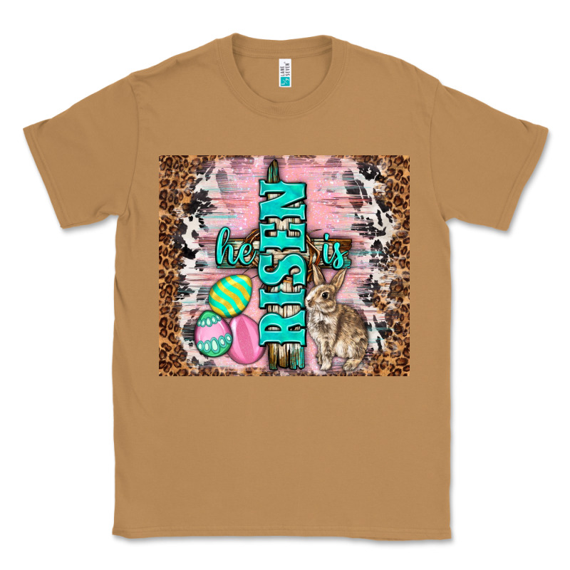Western He Is Risen With Rabbit Classic Tee by TumblerDesignByShophia | Teevron