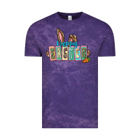 Cloud Purple Happy Easter Easter Day Vintage Tee - CowGirlArtShop