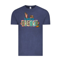 Vintage Denim Happy Easter Easter Day Vintage Tee - CowGirlArtShop