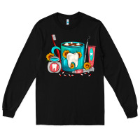 Black Dentist Coffee Long Sleeve Tee - FaDigitalArtStudio