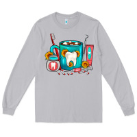 Moon Dust Dentist Coffee Long Sleeve Tee - FaDigitalArtStudio