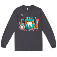Smoke Dentist Coffee Long Sleeve Tee - FaDigitalArtStudio