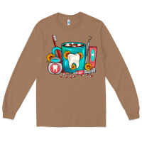 Toasted Coconut Dentist Coffee Long Sleeve Tee - FaDigitalArtStudio