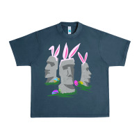 Midnight Navy easter island moai figures  cute travelers funny gift Urban Heavy Tee - maiPhamDesign