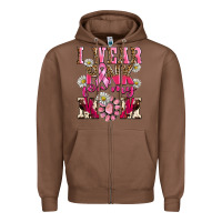 Chestnut i wear pink for my mom Zipper Hoodie - BarkalooDesign